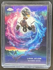 2025 Topps Chrome Lamar Jackson Game Genies SSP #GG-4 Ravens