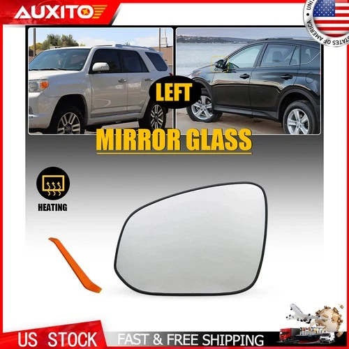 Heated Door Mirror Glass For 2016-2021 Tacoma Driver Left Side W/ Backing Plate