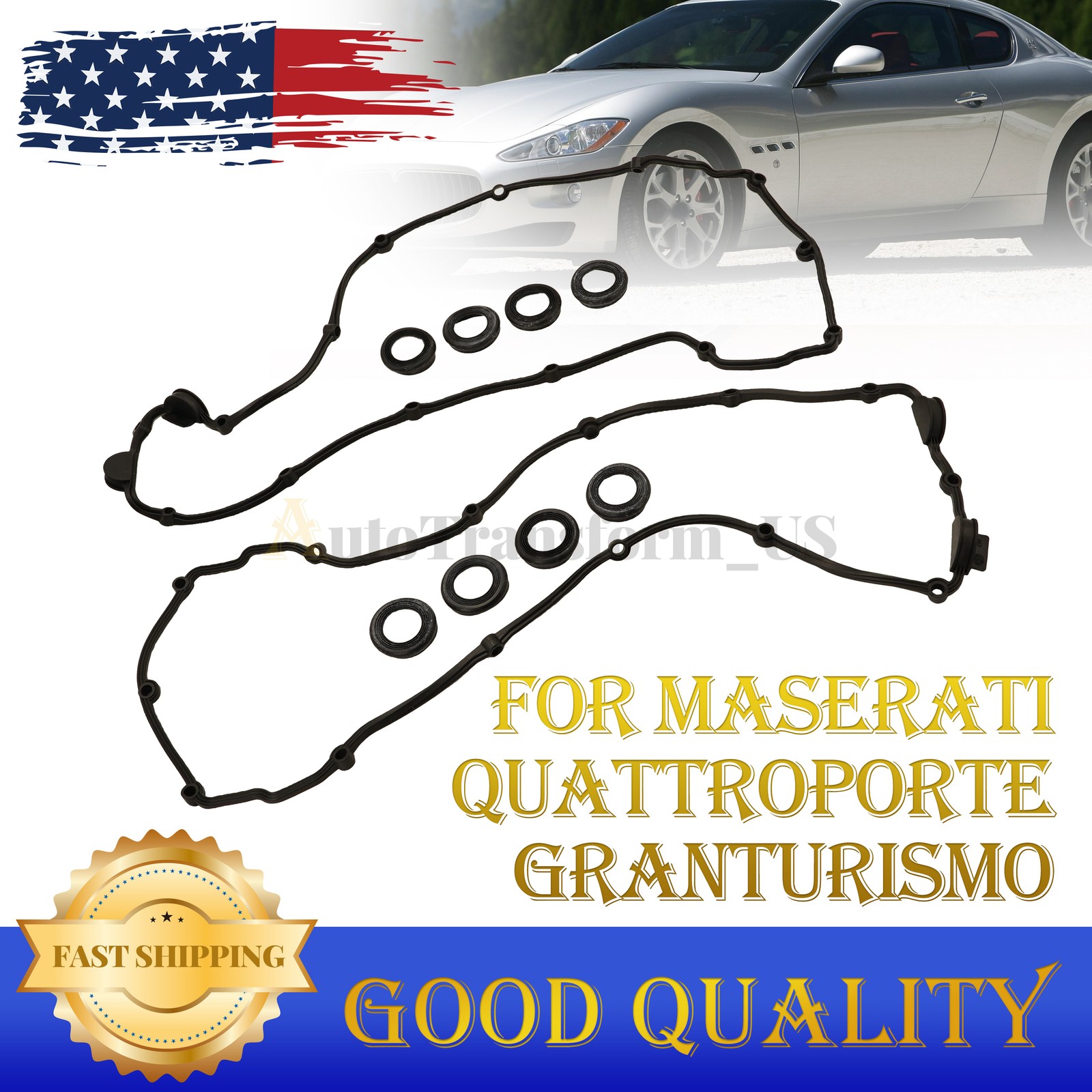 NEW Valve Cover Gasket Set For Maserati Quattroporte GranTurismo 264986 264987