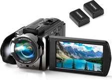 🔥Kimire Video Camera Camcorder Digital Recorder Full HD 1080P w/ 2 Batteries