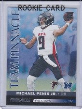 BO NIX & MICHAEL PENIX JR. ROOKIE CARD 2024 Dual TEAM PINNACLE RC Denver Broncos