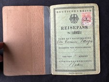 alter Reisepass, Weinheim 1929, 160326(H-67)