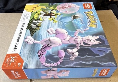 MEGA Construx Pokémon Mew vs. Mewtwo Clash 341 Piece Set FVK77 NEW SEALED
