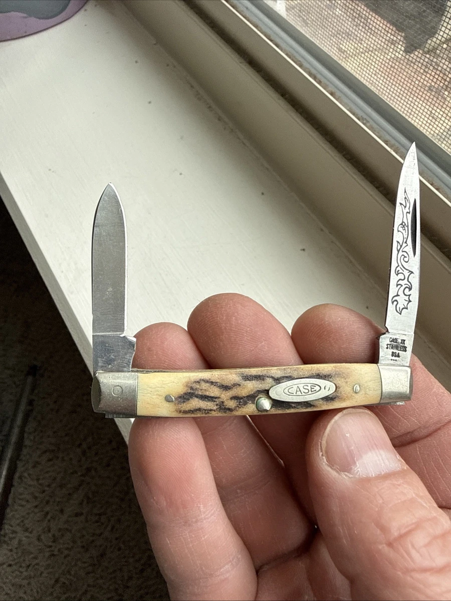 Case XX Stag/Antler Handle Blue Vintage Knives for sale | eBay