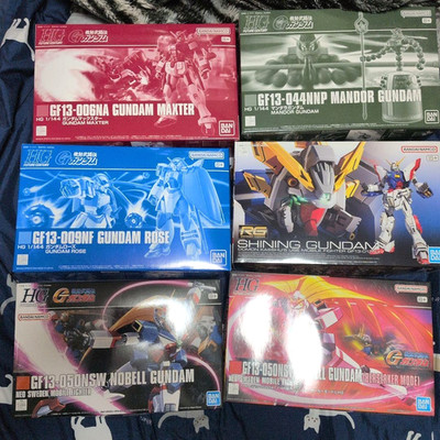 GUNDAM Maxter Rose Mandor Nobell Berserker HG Shining RG 1:144 SET Modellbausatz