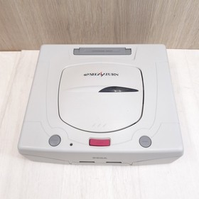 Japanese Sega Saturn Console bundle with 5 games 1 controller & cables White