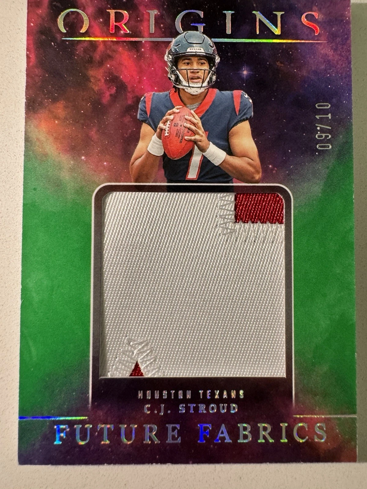 CJ Stroud Panini Origins Future Fabrics #FFCJS Base
