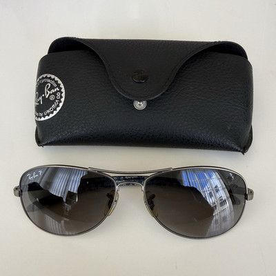 Ray-Ban RB8301 029/98 Polarized Aviator Sunglasses Silver  display picture 1