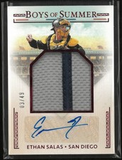 2024 Panini Boys of Summer Ethan Salas Autograph Patch 3/49