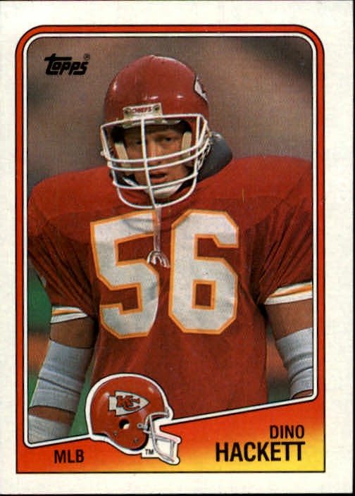 1988 Topps #370 Dino Hackett RC - FB