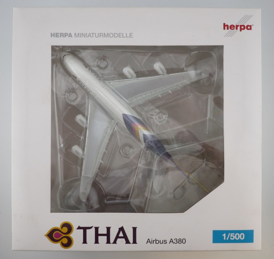 Herpa Thai Airways Airbus A380 Model - 1:500 - 502306 | eBay