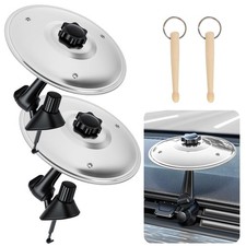 Car Cymbal Air Vent, Car Drum Set with Mini Drum Stick, Car Symbol Drum Air V...