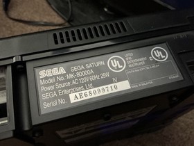 Vintge SEGA Saturn Home Console Black powers on Not fully tested Can&rsquo;t read disc