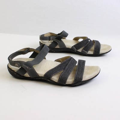 JBU By Jambu Damensandaletten Schwarz Denim Memory Foam Komfort Slingback 8M
