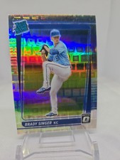 2021 Optic Brady Singer Rated Rookie 19/99 Pandora Prizm #51 Kansas City Royals 