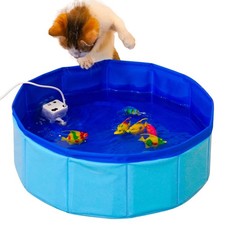 Cat Pool Interactive Toys Fish Toy Fun Water Play for Indoor Cats 1 PCS