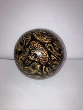 MAITLAND SMITH EXOTICINLAY LACQUER FINISHED DECORATIVE SPHERESBALLS Wooden