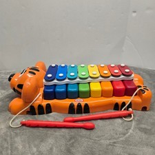 Little Tikes Tap-A-Tune Tiger Xylophone Musical Toy Orange 8-Key with Mallets
