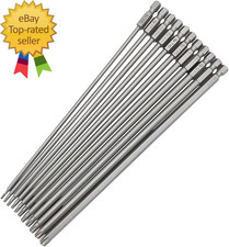 11Pcs 200Mm Extra Long Torx Screwdriver Bit Set, Magnetic Head S2 Steel Star Scr