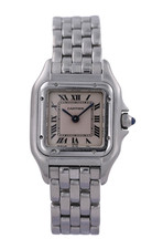 Ladies CARTIER Panthere Quartz Steel - 1320 - Box & Papers - Small Case 22mm