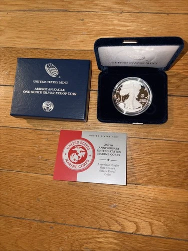 250th Anniversary U.S. Marine American Eagle One Ounce Silver Proof Coin