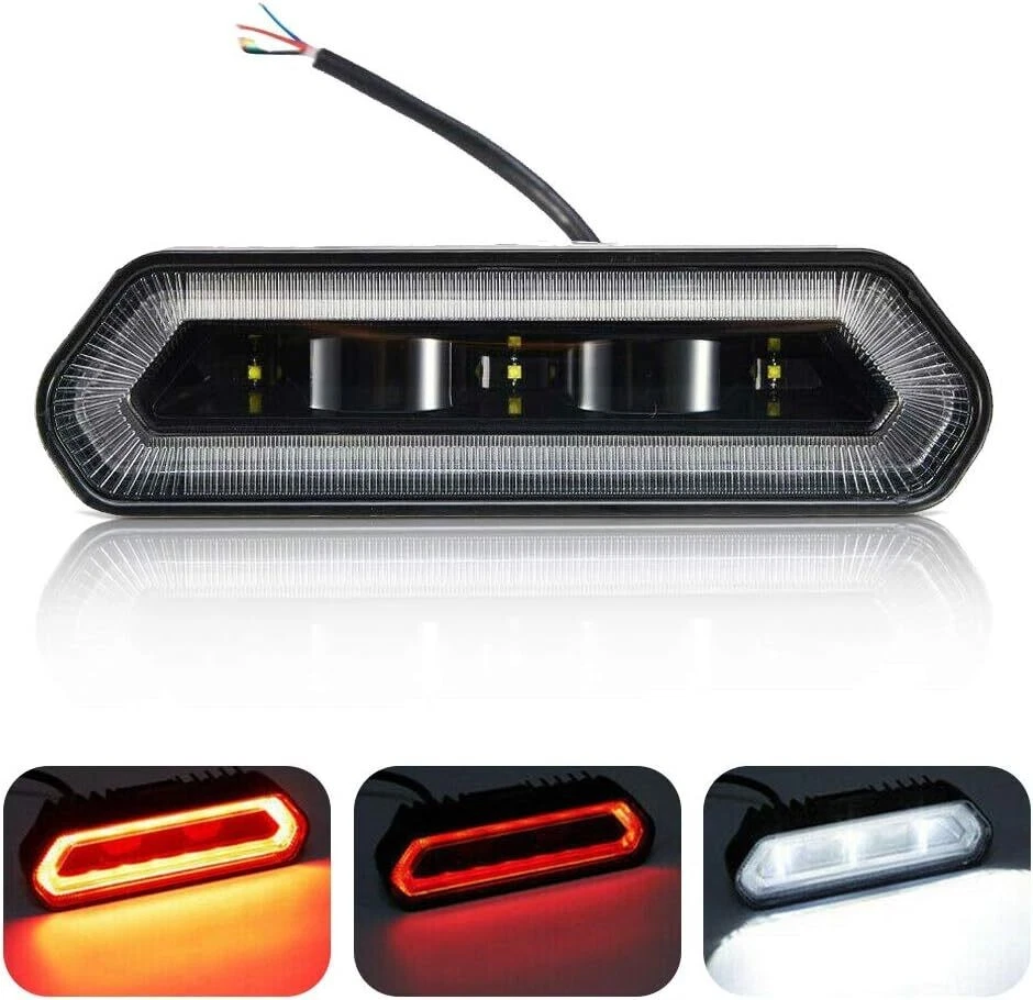 UTV Rear LED Light Bar for Polaris RZR 900 1000 Can-Am Maverick X3 brake Lamp - Image 2 of 4