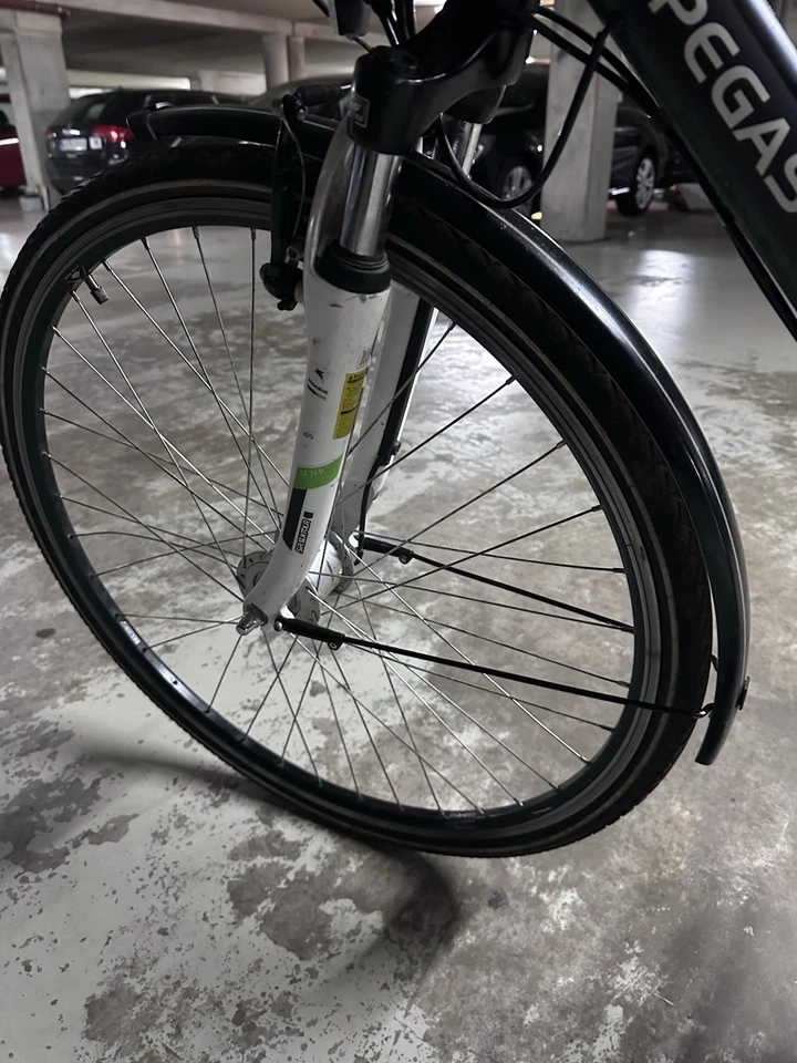 Pegasus Premio SL Herren Fahrrad 28 Zoll, Schwarz Silber - Bild 3 von 4