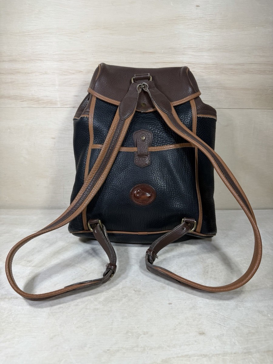 Vintage Dooney & Bourke Black Brown Pebbled Leather  display picture 3