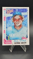 GEORGE BRETT /99 TOPPS SHOEBOX TREASURES BY ANDY FRIEDMAN STAMP ROYALS #61 2025
