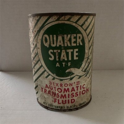 Quaker State ATF Dexron II Automatic Transmission Fluid Can Green White