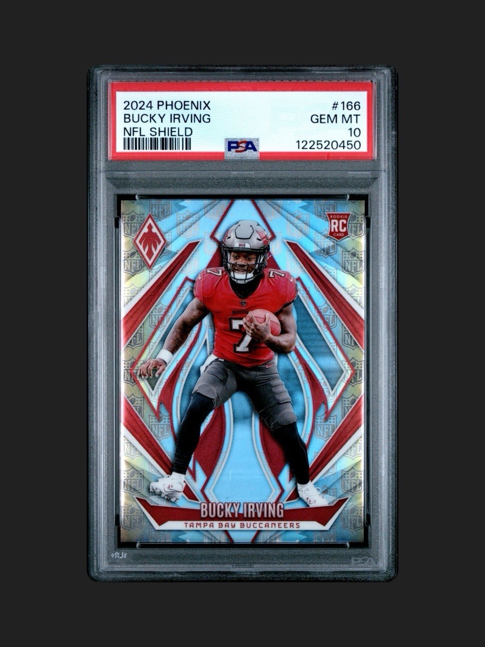 2024 Panini Phoenix - Rookies Bucky Irving #166 NFL Shield /150 (RC)