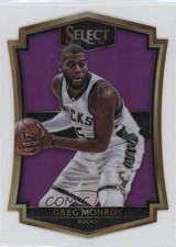 2015-16 Panini Select Premier Level Die-Cut Purple Prizm 28/99 Greg Monroe 16ik