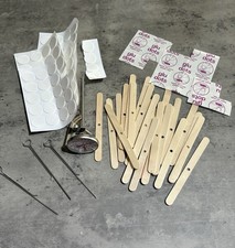 Candle Making Equipment and Items Joblot Bundle Thermometer Wick Holders Candles