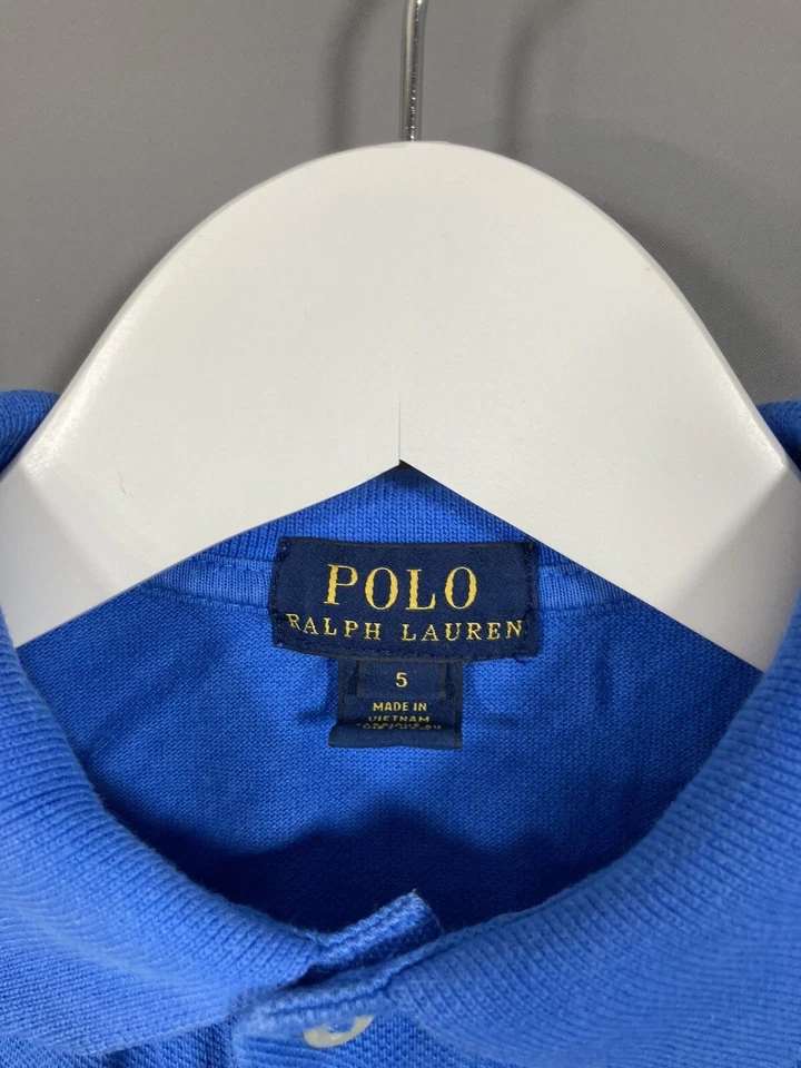 RALPH LAUREN Polo Shirt - Age 5yrs - Blue - Great Condition - Boy’s - Image 2 of 4