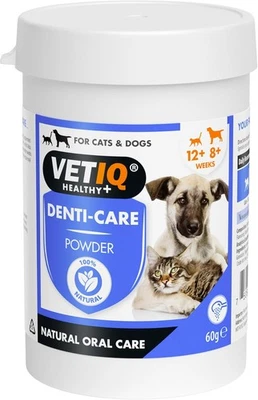 VETIQ Denti-Care Powder For Cats 12+ Weeks & Dogs 8+ Weeks, Natural Oral Care R