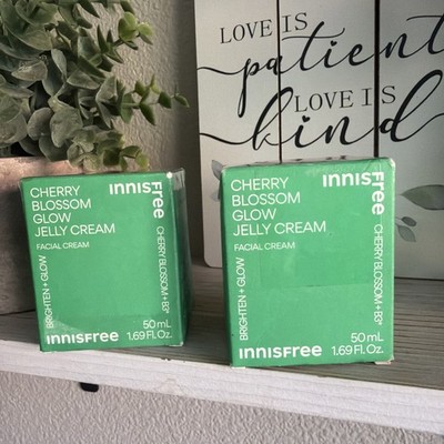 NEW Lot Of 2 Innisfree Cherry Blossom Glow Jelly Cream 50ml 1.69 Exp 01/2028