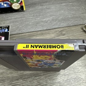 Bomberman II 2 CIB Box Manual  Cart Box Protector (Nintendo, NES 1993)