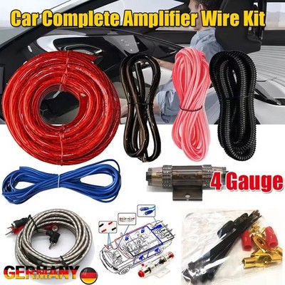 25 mm² Kabel Set Auto Kabel Satz für Endstufe Verstärker RCA Subwoofer 2300 W DE