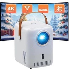 Smart 4K Projector with Wifi and Bluetooth, Projector 4K Support, Sealed Opti...