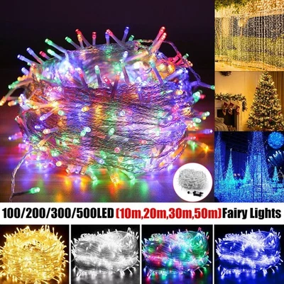 NONMON Fairy Lights Mains Plug in,100-500LED Christmas Lights Outdoor/Indoor Xmas Decor