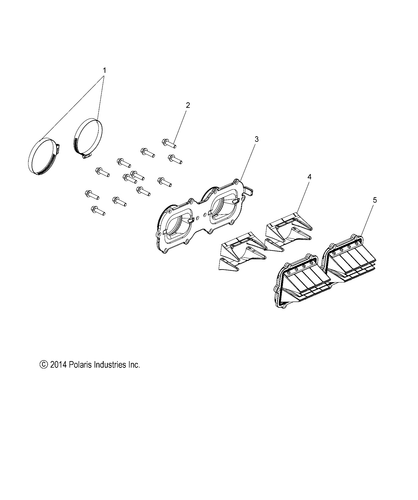 Polaris Reed Valve Assembly, Genuine OEM Part 1202698, Qty 1 - Picture 2 of 2