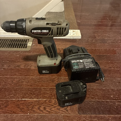 #ad #ad Porter cable cordless drill model 876 3 8quot; 14.4 V with charger Parts $20.00