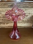 Fenton Jack in the pulpit vase pink