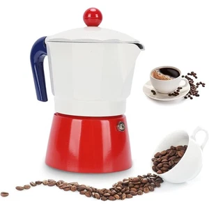 Italian Espresso Maker Pot à café en aluminium Moka Pot 3 Pot de tasse Moka M9V6