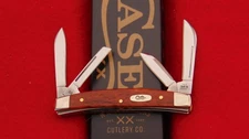 Case XX USA 6468 Smooth Chestnut Bone Small Congress Pocket Knife 28911