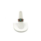 Southwest Signed Sterling Turquoise Red Coral 4.5-7.75 Rings Lot of 5 #S5225-4 — photo 4