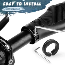 Ergonomic Bike Handlebar Grips, Double Lock, Non-Slip Rubber, Universal 22.2m...