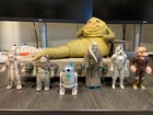 Star Wars vintage action figures lot R2-D2 sensorscope Jabba Bib Fortuna 7 total