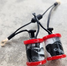 1" 8-32 Tattoo Machine Parts Coils 8 Wrap Red Washers Black White Roses Covers