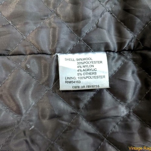 Calvin Klein Wolljacke Mantel Gr. M Medium schwarz isoliert mit Reißverschluss - Bild 5 von 10